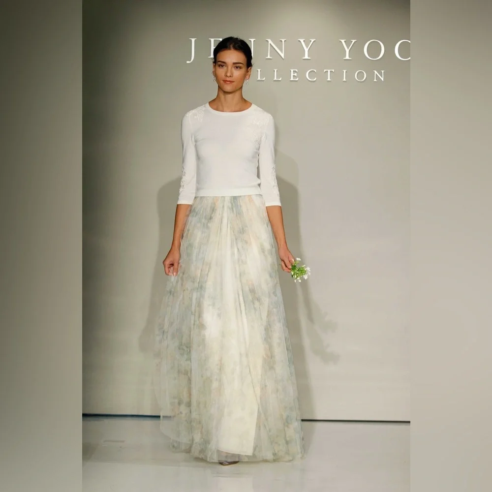 Jenny Yoo Pastel Maxi Skirt - Picture 3 of 13
